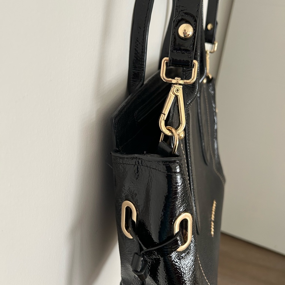 Black Leather Satchel - Picture 11 of 14